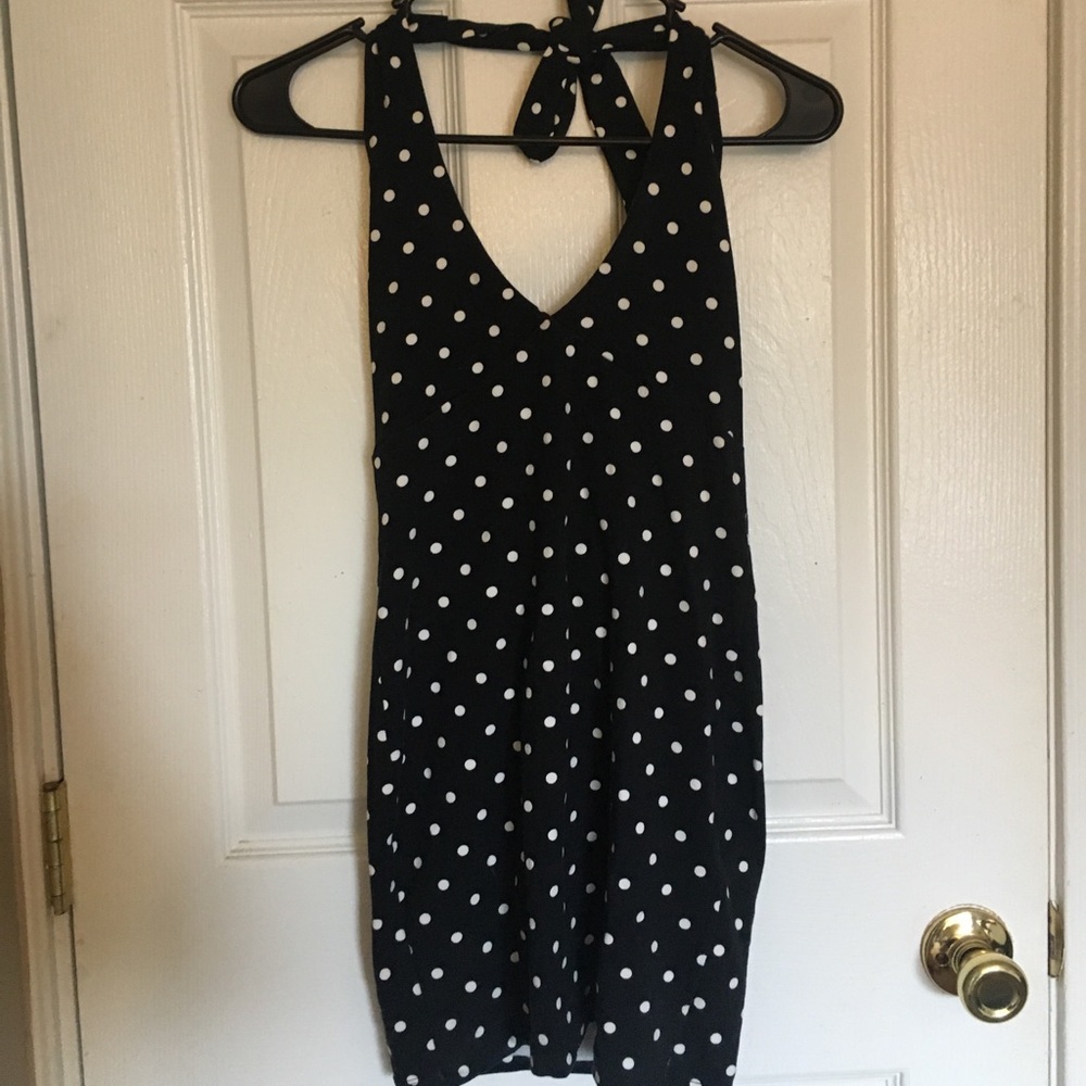 Halter Dress Pok-a-dot